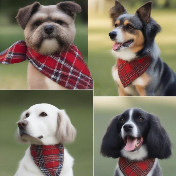 Styling a Plaid Dog Bandana