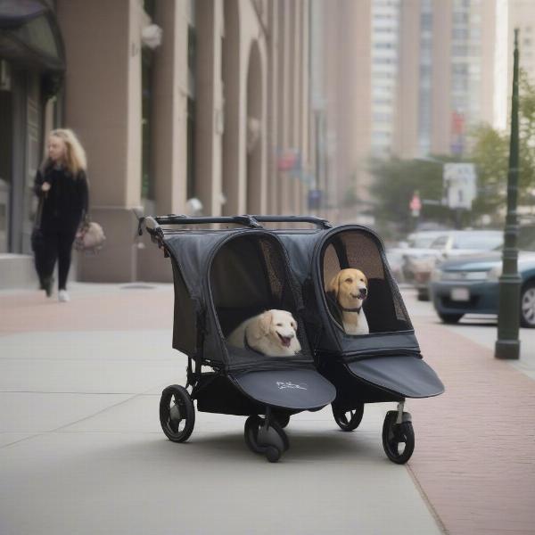 Tandem Dog Stroller City Walk