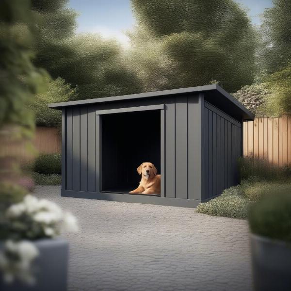 Enhancing the aesthetics of dog kennels with covers