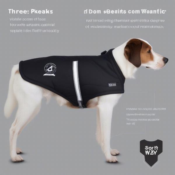 Three Peaks Dog Coat Features Close-up