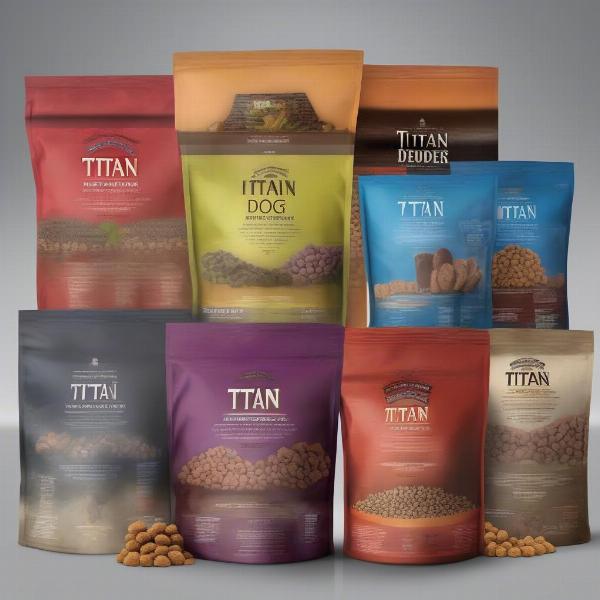 Different types of Titan dog food