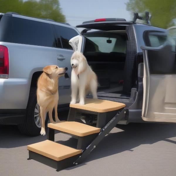 Types of Tow Hitch Dog Steps