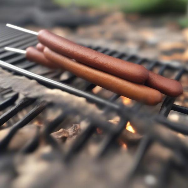 Traditional Hot Dog Roasting Sticks Hazards