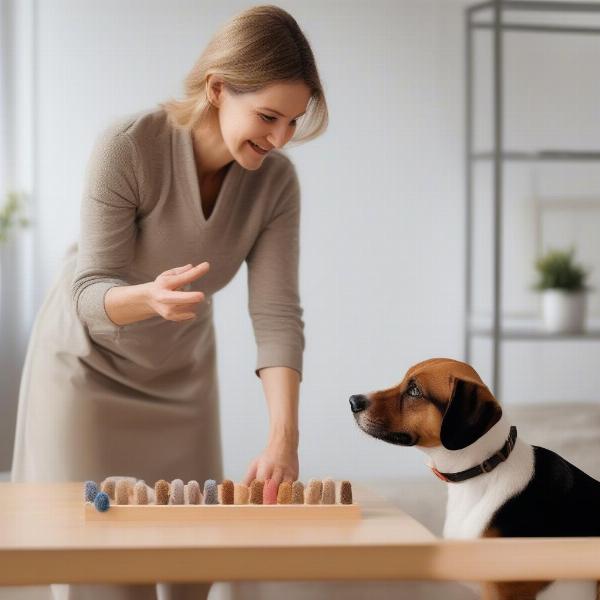 Training Dog to Use Nail Board