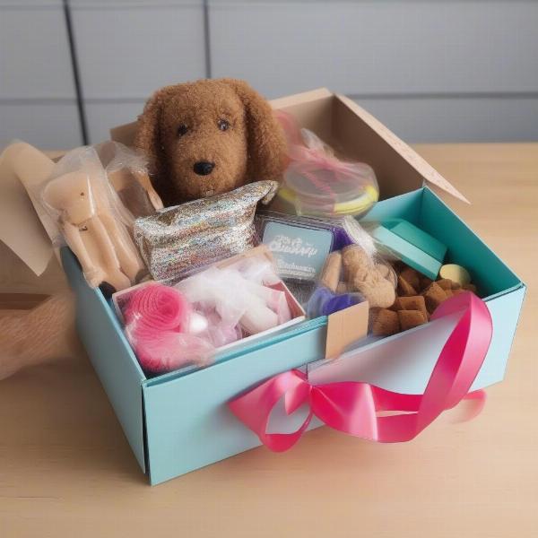 Creating a DIY birthday dog box