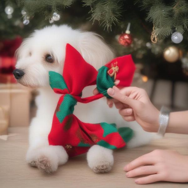 DIY Dog Christmas Scarf Ideas