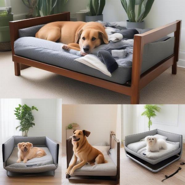 Types of attached dog beds