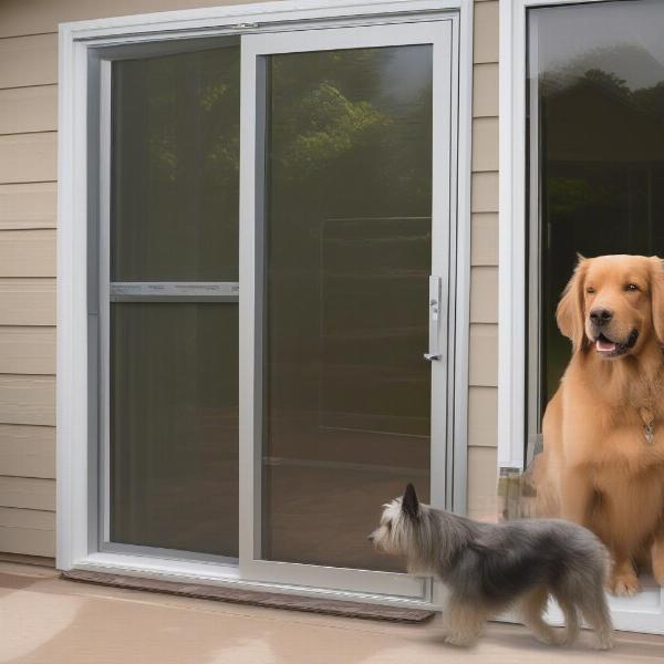 Different types of dog doors for sliding glass doors