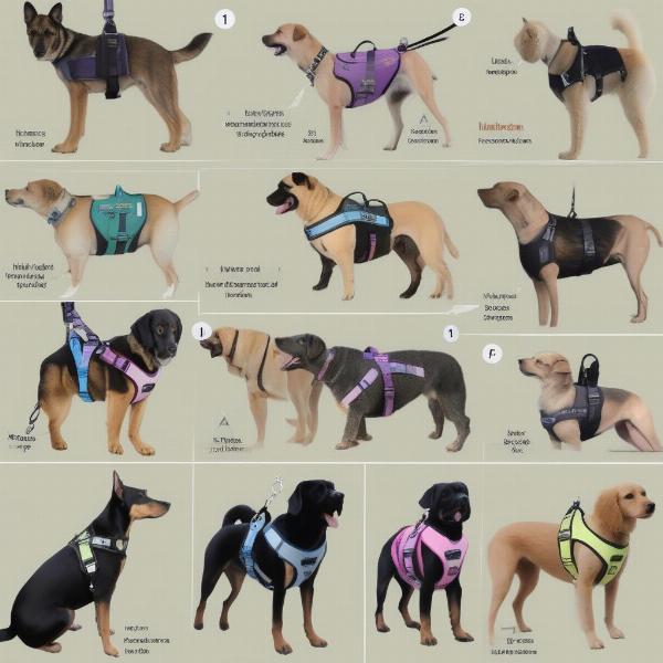 Types of harnesses for arthritic dogs