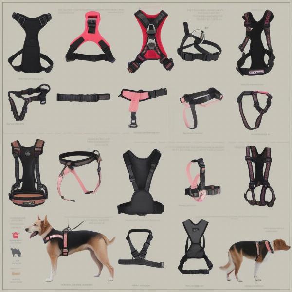 Different types of harnesses for senior dogs