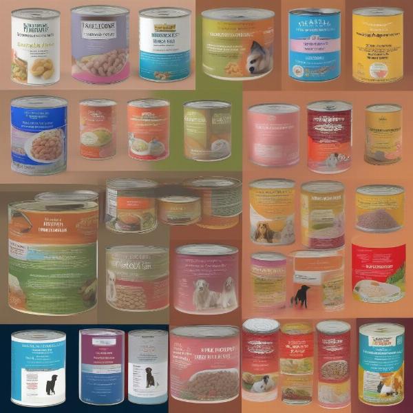 Variety of Tinned Dog Food Options