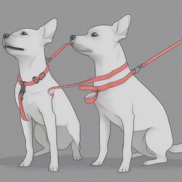 Using a slip leash correctly on a small dog