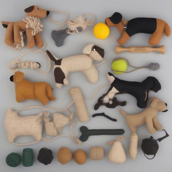 Variety of Hunting Dog Toys