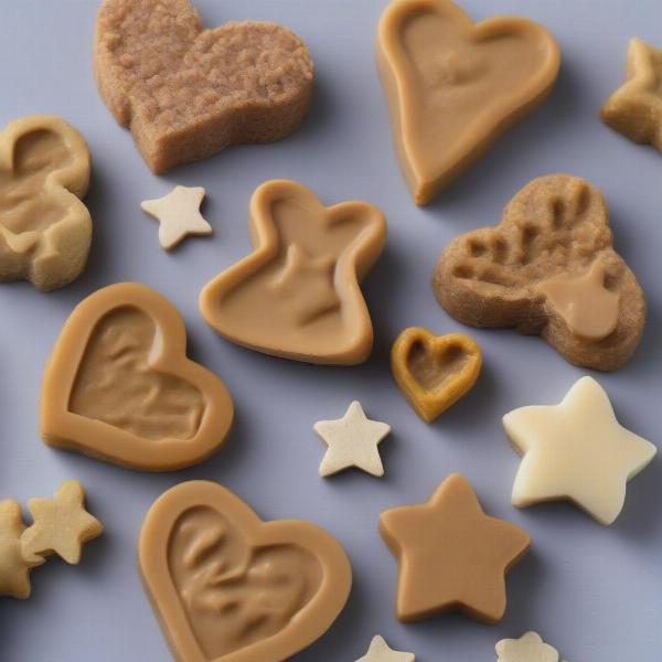 Variety of Peanut Butter and Applesauce Dog Treats