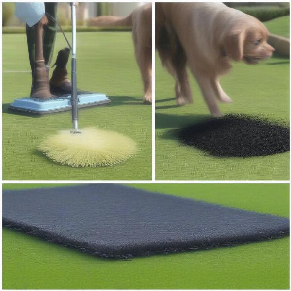 Cleaning a Dog Turf Pad