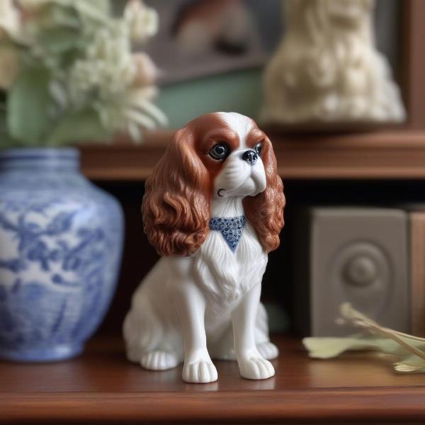 Vintage King Charles Spaniel Figurine