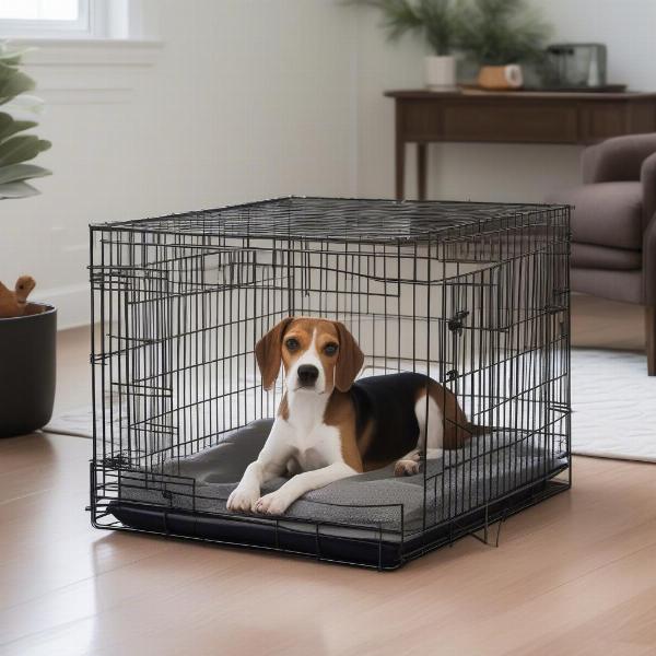 Waterproof Dog Bed Liner in Crate