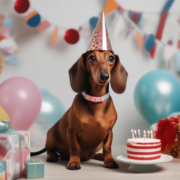 Weiner Dog Birthday Photos