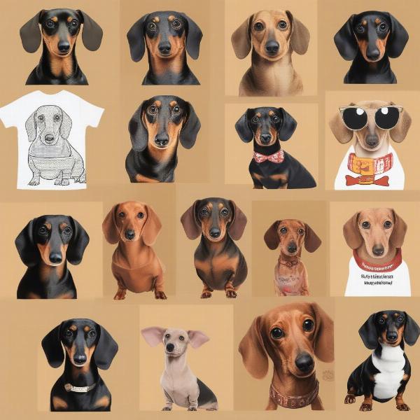 Cute Weiner Dog T-Shirt Designs