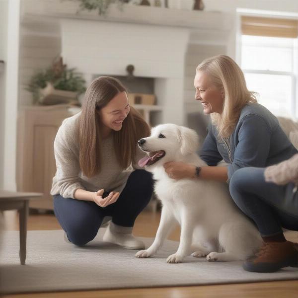 Welcoming a White Dog Home in Iowa City