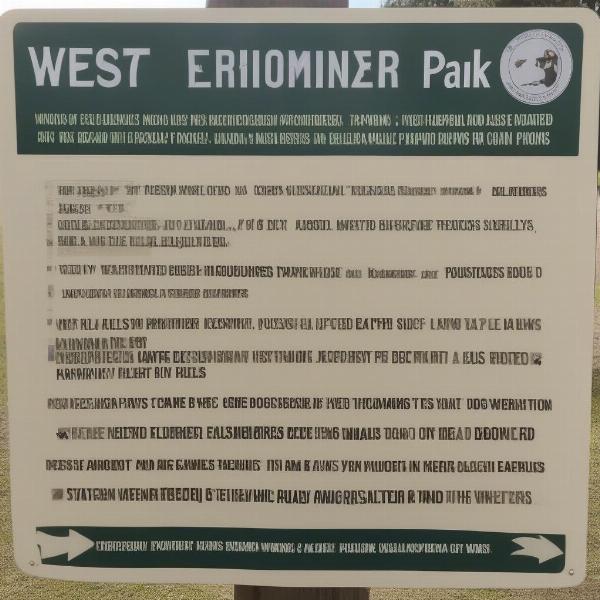 West Branch Dog Park Rules and Regulations