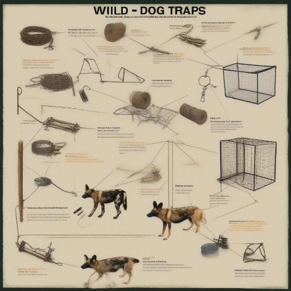 Identifying different types of wild dog traps