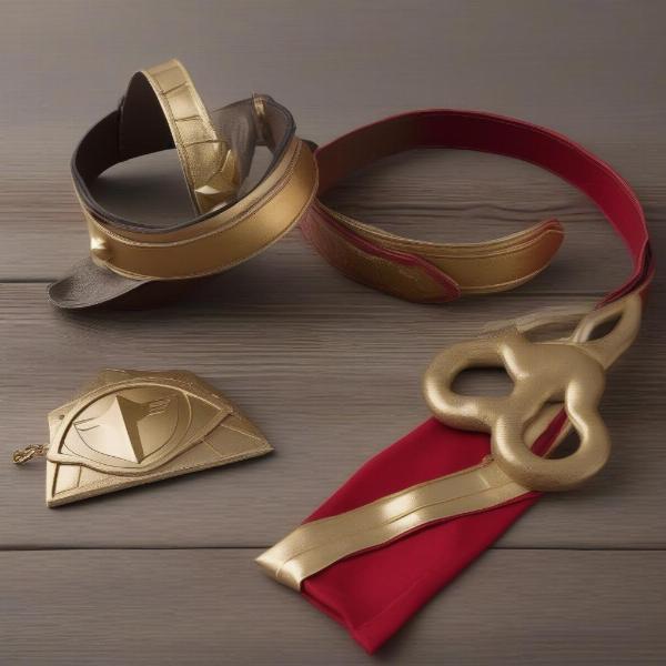 Accessories for a Wonder Woman Dog Costume