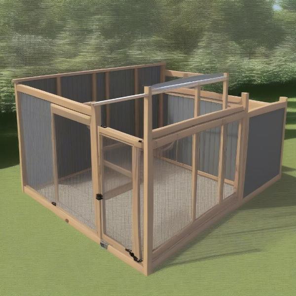 Building a Dog Kennel and Outdoor Run