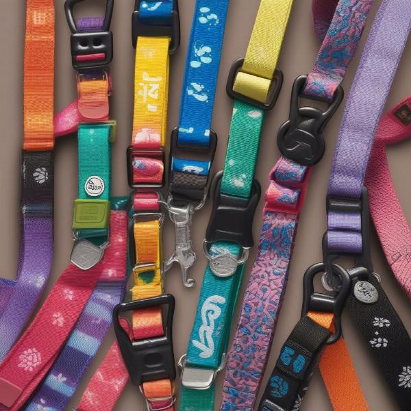 Colorful Zee Dog Collars and Leashes