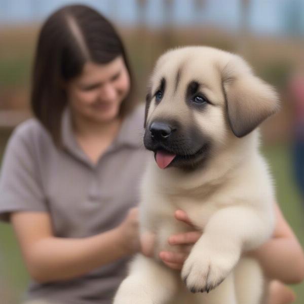 Anatolian Shepherd Dog Puppy with Breeder