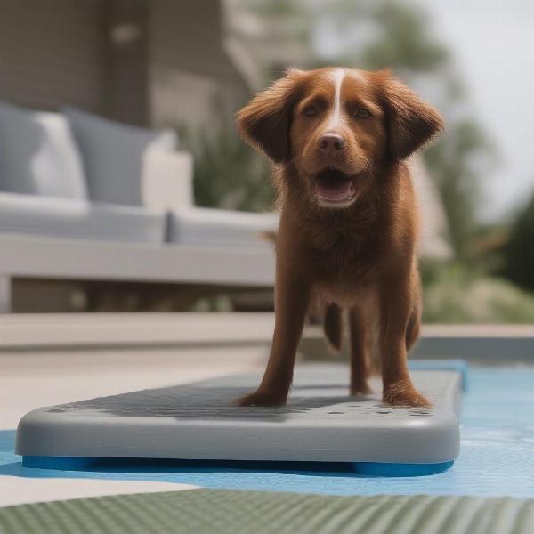 Durable dog pool steps