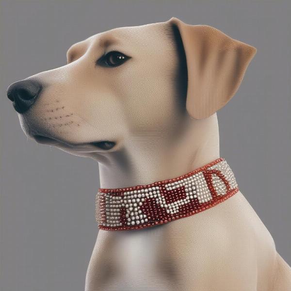 Beaded Dog Collar Fitting