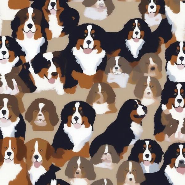 Various Bernese Mountain Dog Socks