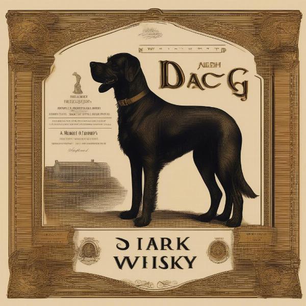 Black Dog Scotch Whisky Bottle