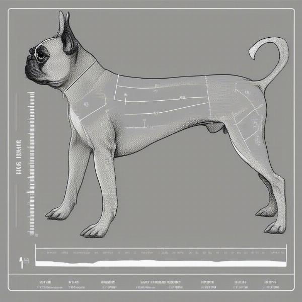 Size chart for Boston Terrier clothes