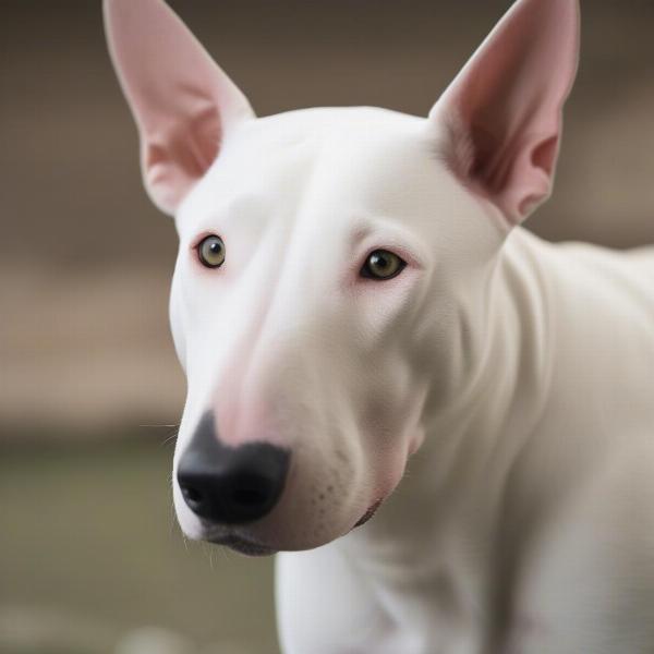 Close-up of a Bull Terrier