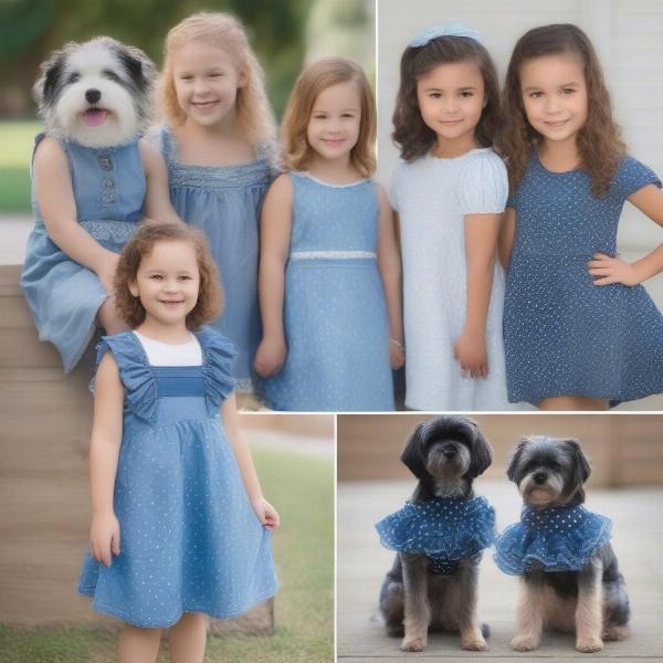 Different Styles of Blue Dog Dresses