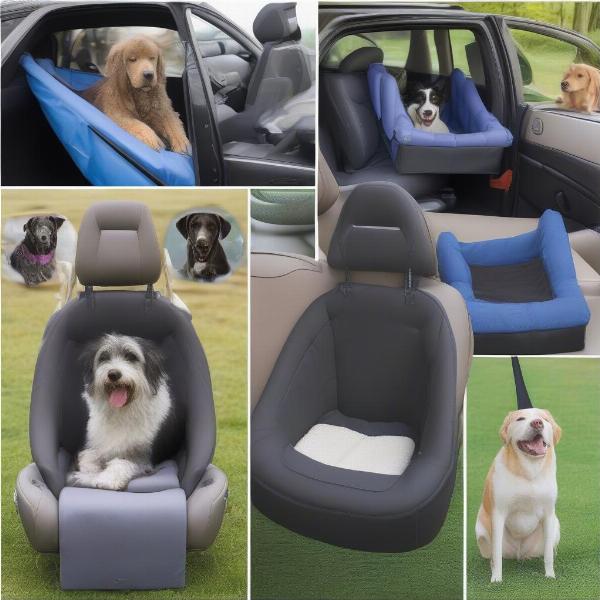 Different types of car seats for large dogs