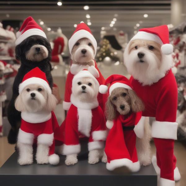 Types of Santa outfits for dogs