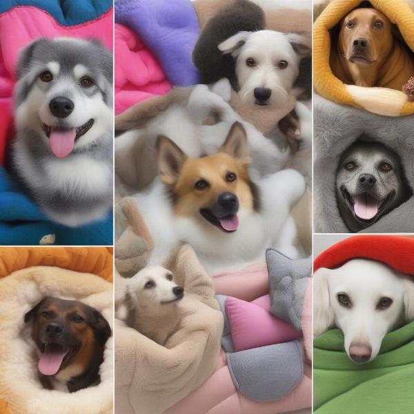 Different types of dog snuggle bags