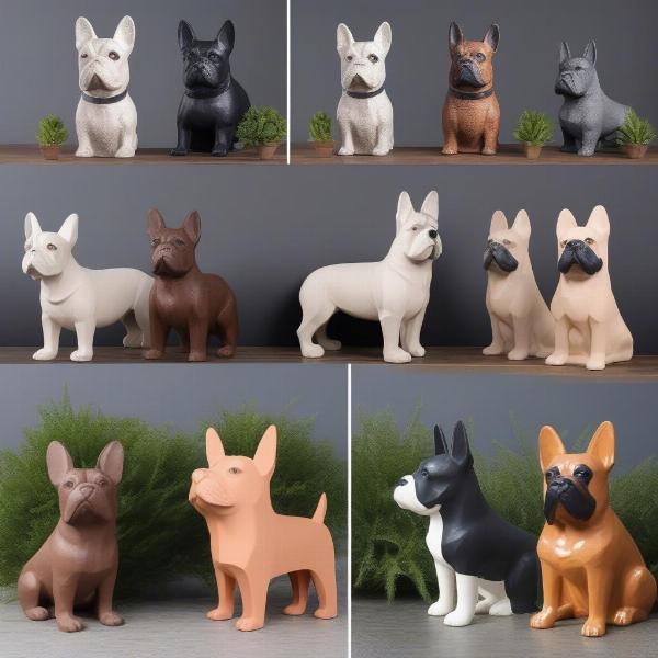 Different dog planter designs