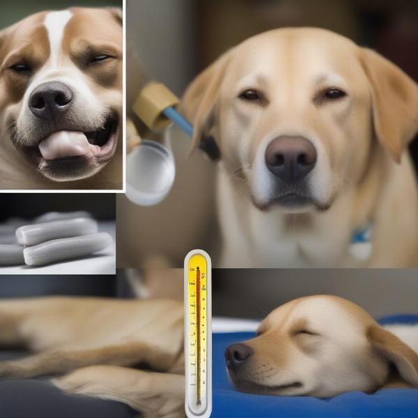 Common symptoms of canine hepatitis include fever, lethargy, and jaundice.