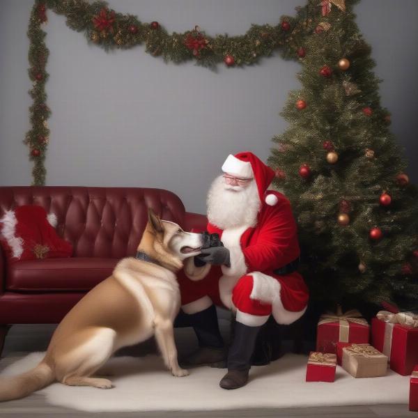 Capturing Santa Pics with Dogs