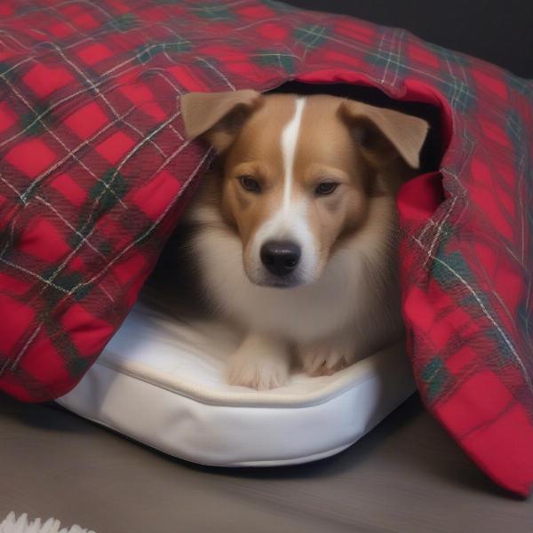 Caring for a tartan dog bed