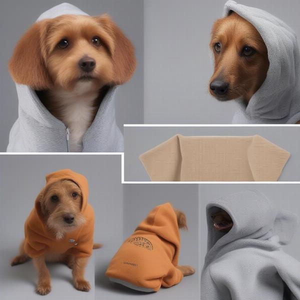 Dog hooded sweatshirt materials