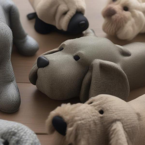 Materials and styles of dog doorstops