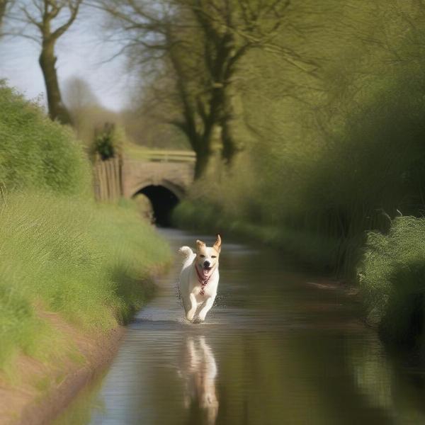 Scenic dog walks in Cheshire, including canals, forests and countryside trails.