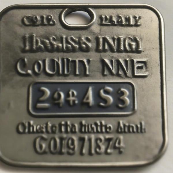 Chester County Dog License Tag