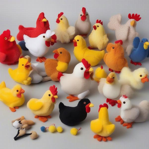 Various Chicken Dog Toys