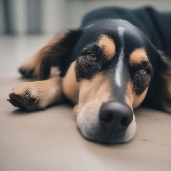 Sick dog after eating raw chicken neck